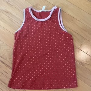 Matilda Jane ribbed polka dot tank top. Sz 12 but fits like a 10. Super Cute